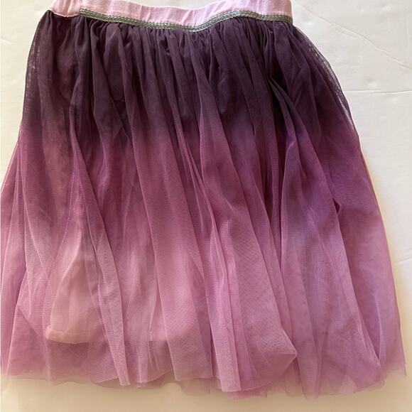 Garnet Hill Kids  Girl Large  Purple Lilla Ombre Tie-Dye Tulle Tutu Skirt - Picture 3 of 6